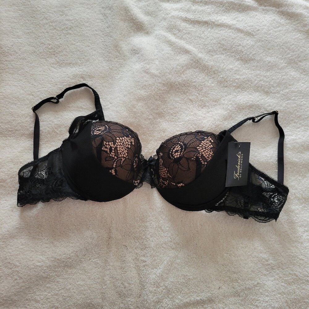 NEW Black Lace Mesh Pushup Bra.